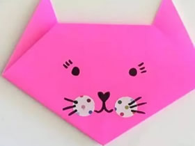 最简单折纸猫咪头的方法